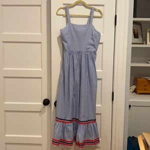 Seersucker JCrew maxi dress